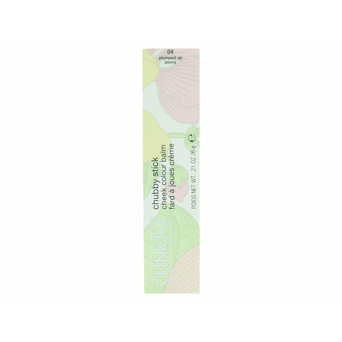 Clinique Chubby Stick in Plumped Peony, 6g creamy blush stick for a radiant look and unisex appeal.