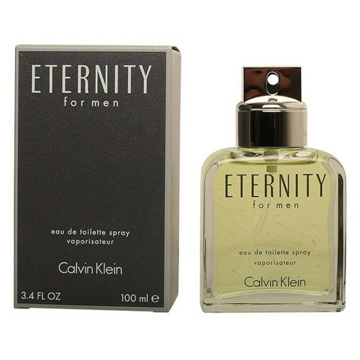 Calvin Klein Eternity for Men EDT 100 ml bottle and packaging, authentic men's fragrance