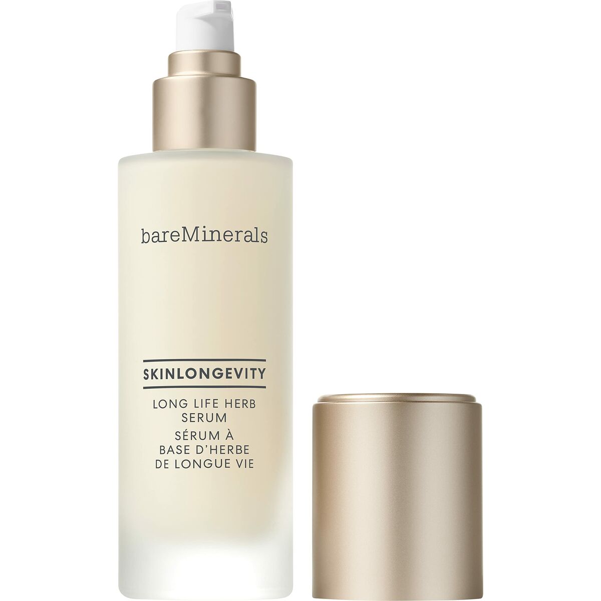 Crème visage bareMinerals Skinlongevity 100 ml, soin de la peau, végan, non comédogène, non testé sur animaux.