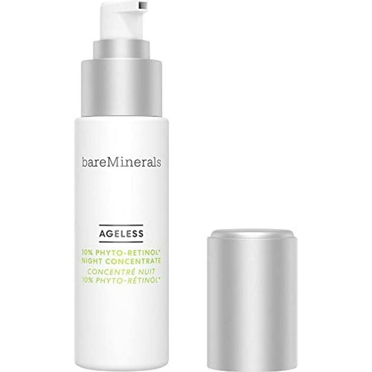 bareMinerals Ageless Crème visage Nuit 30 ml, végan, non comédogène, sans sulfate, concentré de phyto-rétinol.