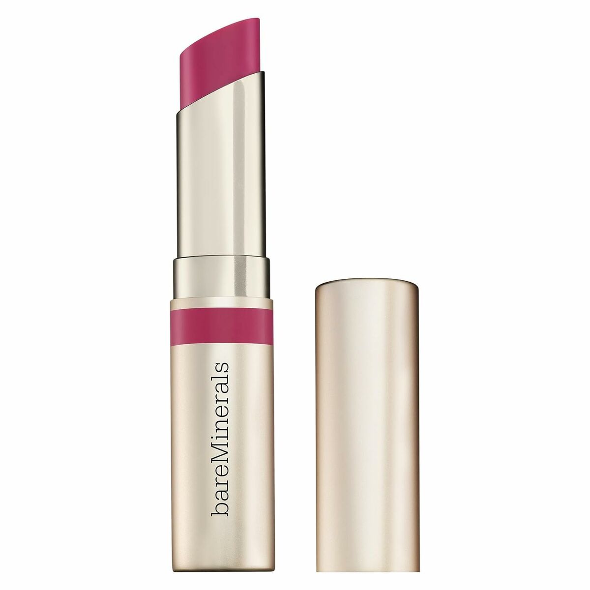 Rouge à lèvres bareMinerals DEWY LIP Devotion 2,3 g en couleur rose, vegan et non testé sur animaux.