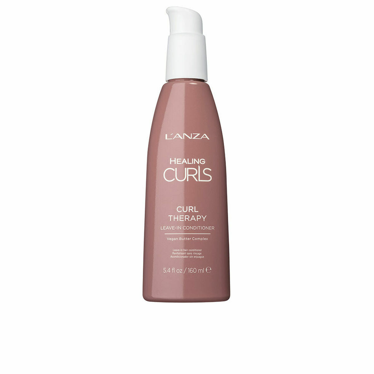L'ANZA Healing Curls Curl Therapy leave-in conditioner for enhancing curly hair, 160 ml bottle.