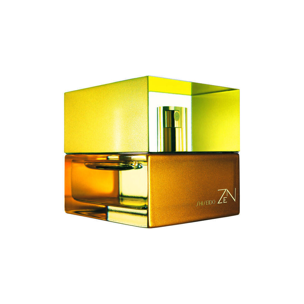 Parfum Femme Shiseido Eau de Parfum EDP in an elegant yellow and orange bottle, showcasing its luxurious design.