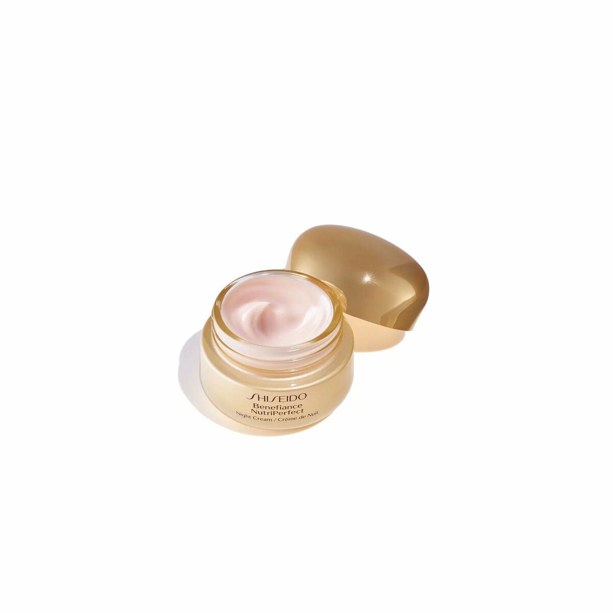Crème antirides de nuit Shiseido 34982 50 ml, crème hydratante pour tous types de peau, emballage doré élégant.