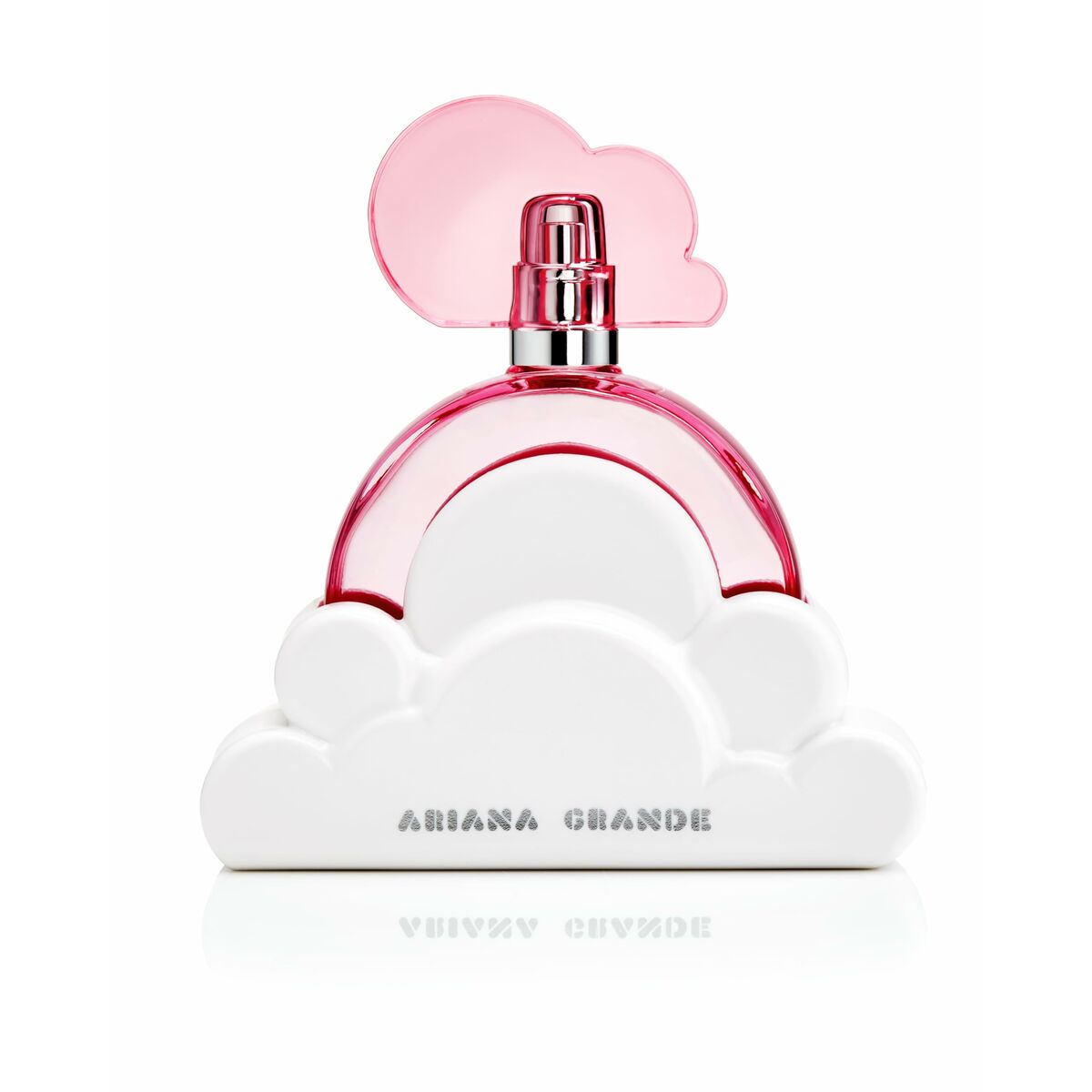 Parfum Femme Ariana Grande Cloud Pink EDP avec bouchon rose et emballage nuage en blanc 30ml