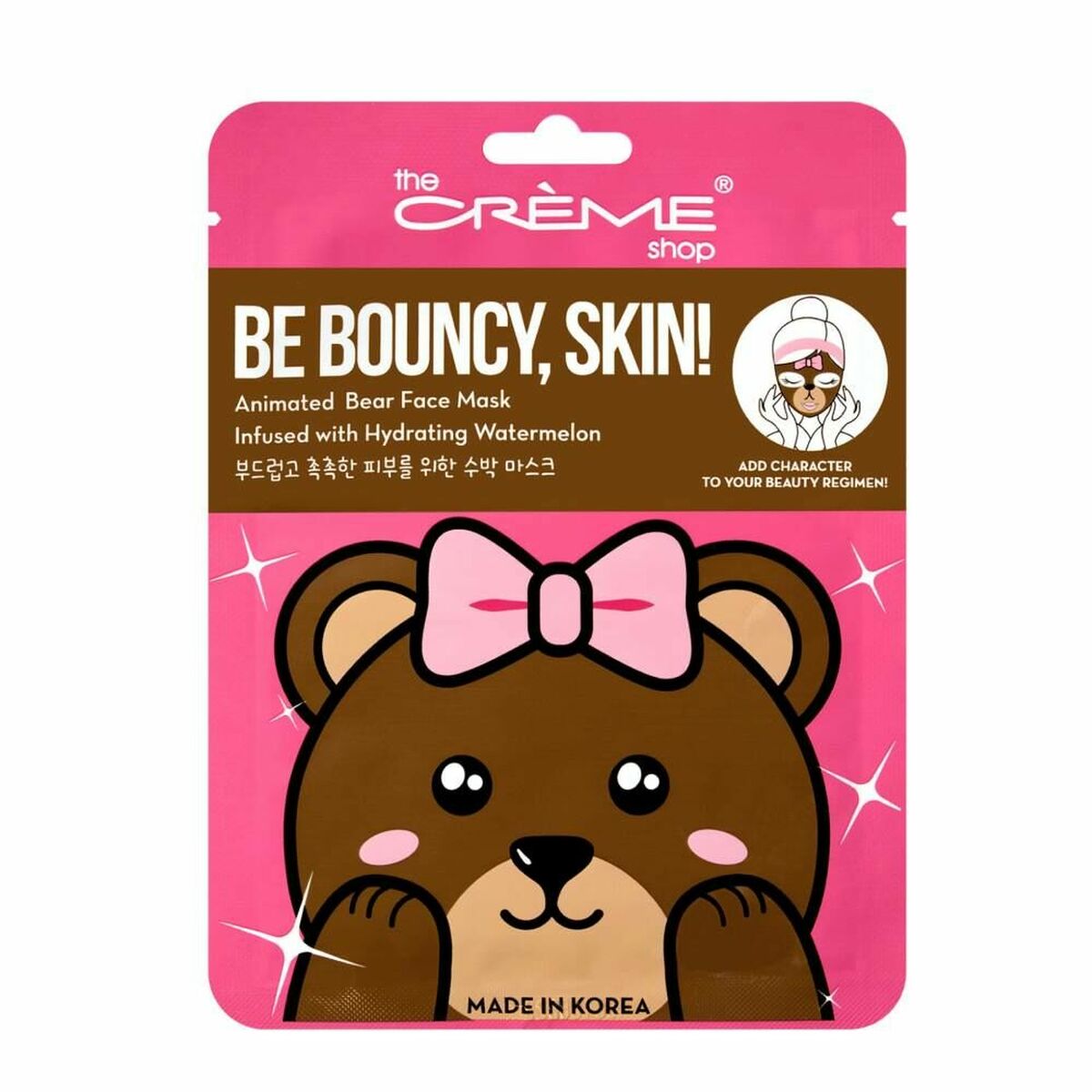 Masque facial The Crème Shop Be Bouncy, Skin! Ours (25 g)