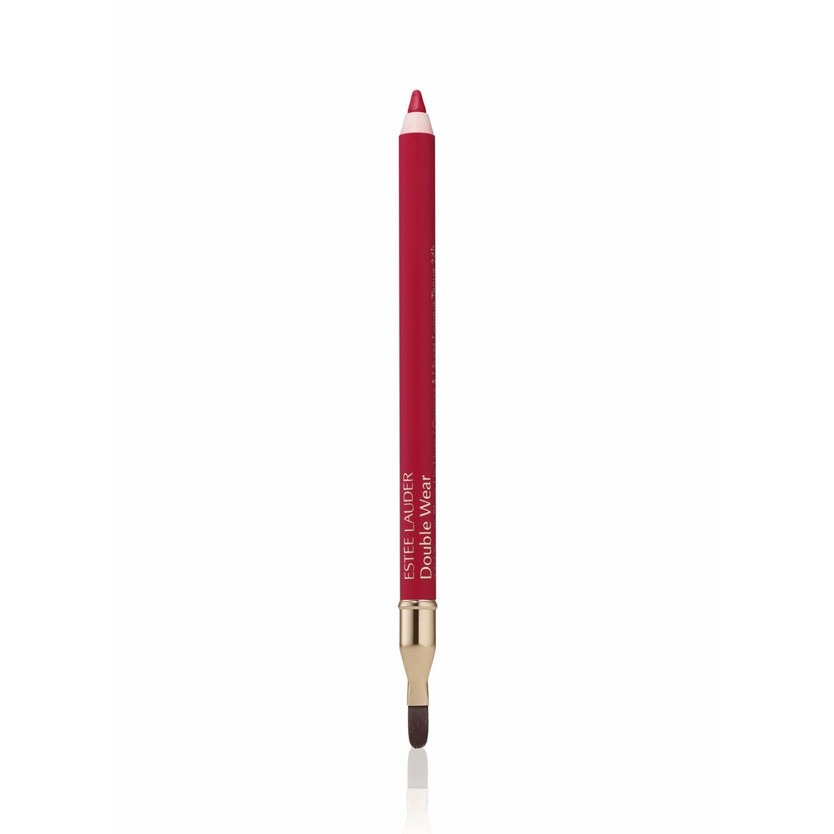 Estee Lauder Double Wear lip pencil in vibrant pink shade, ideal for enhancing lip color and definition.