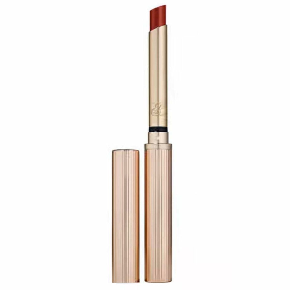Rouge à lèvres Estee Lauder PURE COLOR Famme Luxe-02 Nº 222-Heat Of The Moment, unisexe, élégant dans son étui doré.