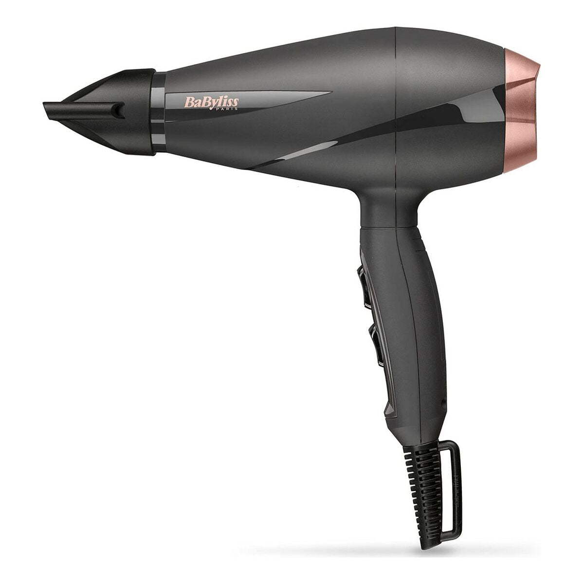 Sèche-cheveux Babyliss Smooth Pro 2100 en noir et rose, avec prise EU et fonction ionique.