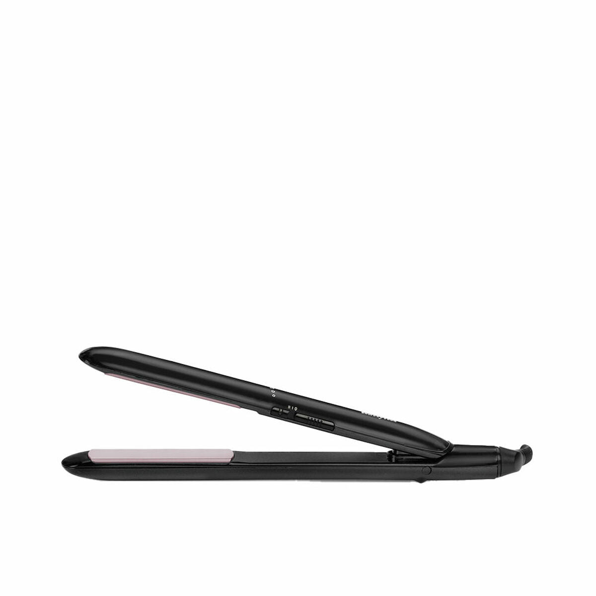 Fer à lisser en céramique Babyliss ST241E noir, idéal pour un lissage soyeux et rapide des cheveux.