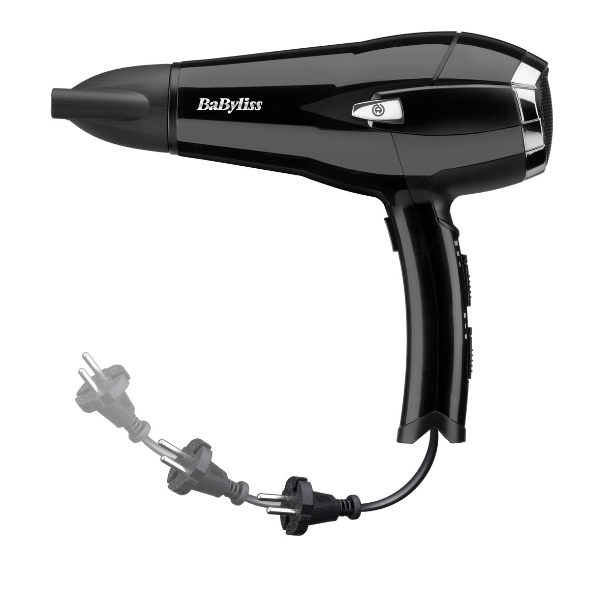 Sèche-cheveux Babyliss D374DE Noir 2000 W avec câble rotatif et prise EU pour une utilisation pratique.