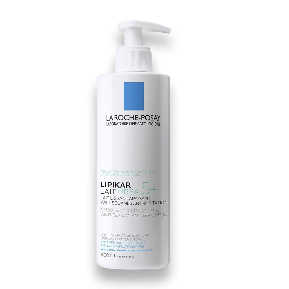 Lotion hydratante La Roche Posay Lipikar 400ml, apaisante pour peau sèche et sensible, anti-irritation.