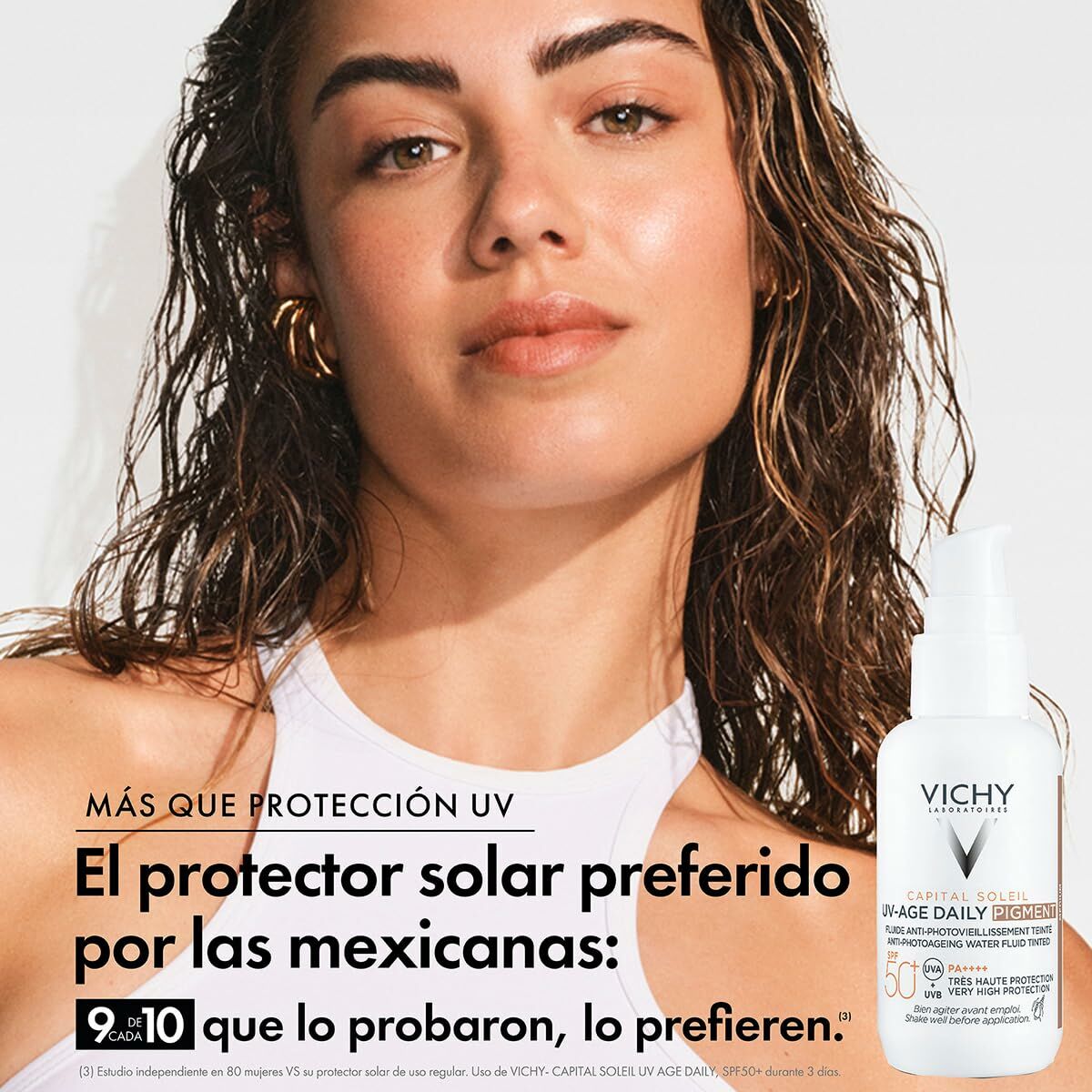 Set de Maquillage Vichy CAPITAL SOLEIL, produit de protection solaire pour peau sensible, 50 SPF, préféré au Mexique.