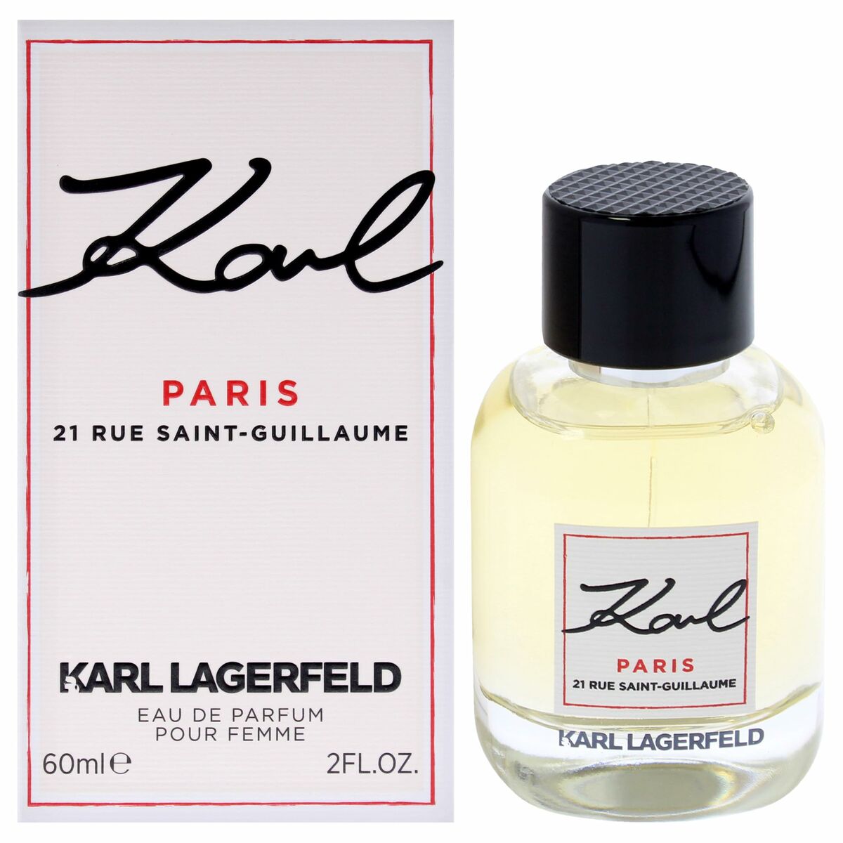 Parfum Femme Karl Lagerfeld Karl Paris 21 Rue Saint-Guillaume, 60 ml Eau de Parfum pour femme.