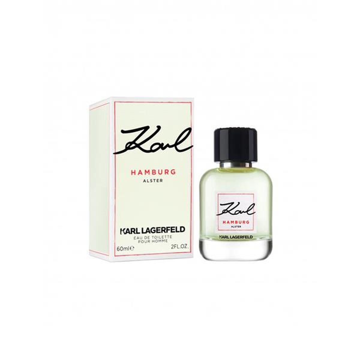 Parfum Homme Karl Lagerfeld Karl Hamburg Alster 60 ml, flacon de parfum avec boîte, EDT authentique pour hommes.