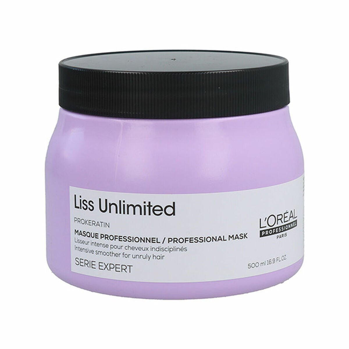 Masque cheveux L'Oreal Professionnel Paris Liss Unlimited 500ml pour lisser et adoucir les cheveux indisciplinés.