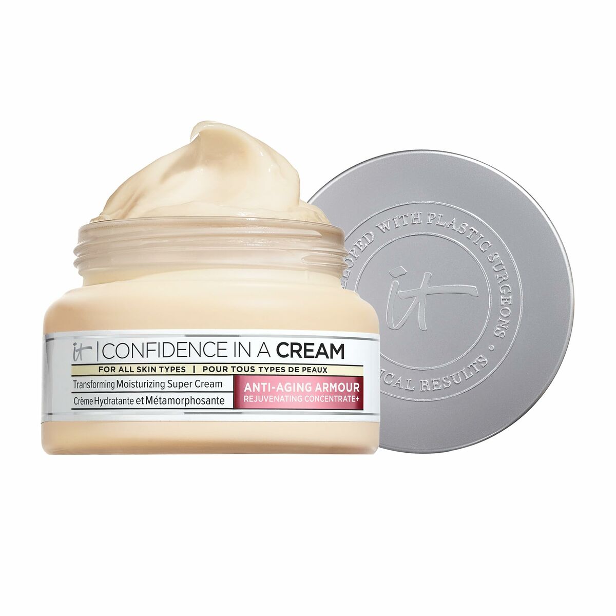 Crème visage It Cosmetics Confidence 60 ml, crème hydratante non testée sur animaux, pour tous types de peau.