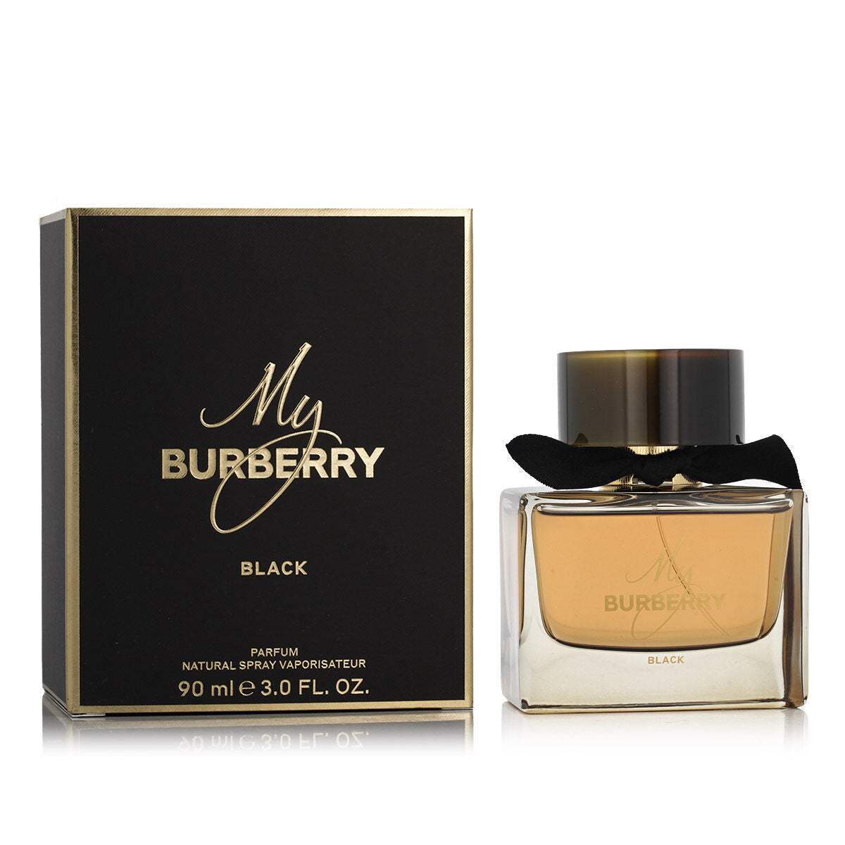 My Burberry Black EDP 90ml perfume in elegant packaging, exuding feminine allure by Burberry.