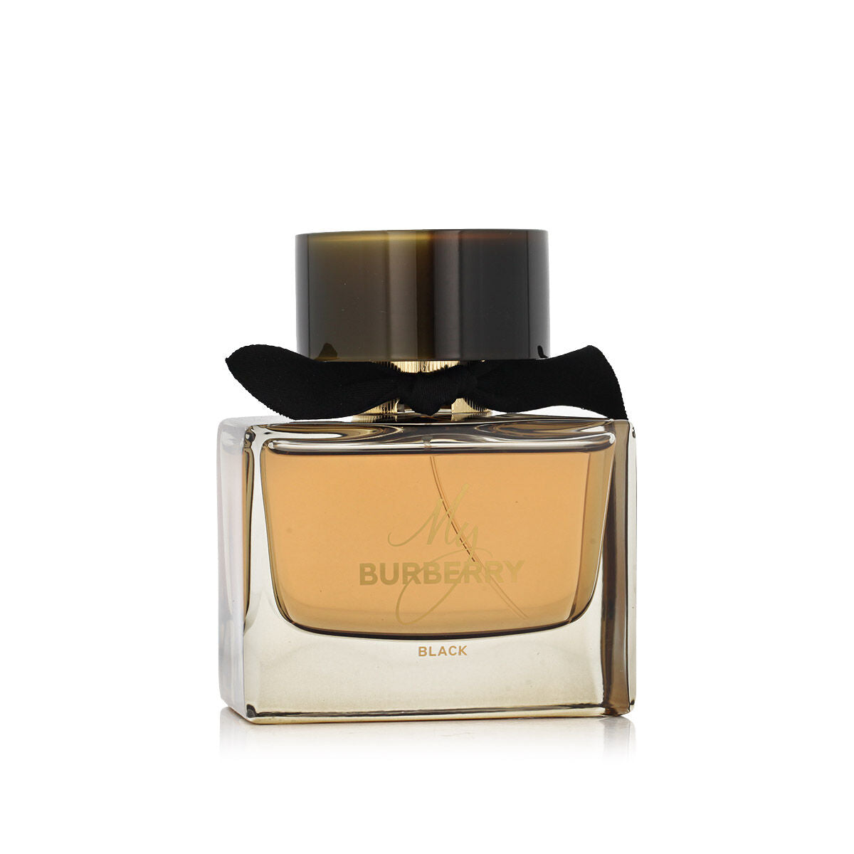 Parfum femme Burberry My Burberry Black EDP 90 ml avec un flacon élégant et un ruban noir.