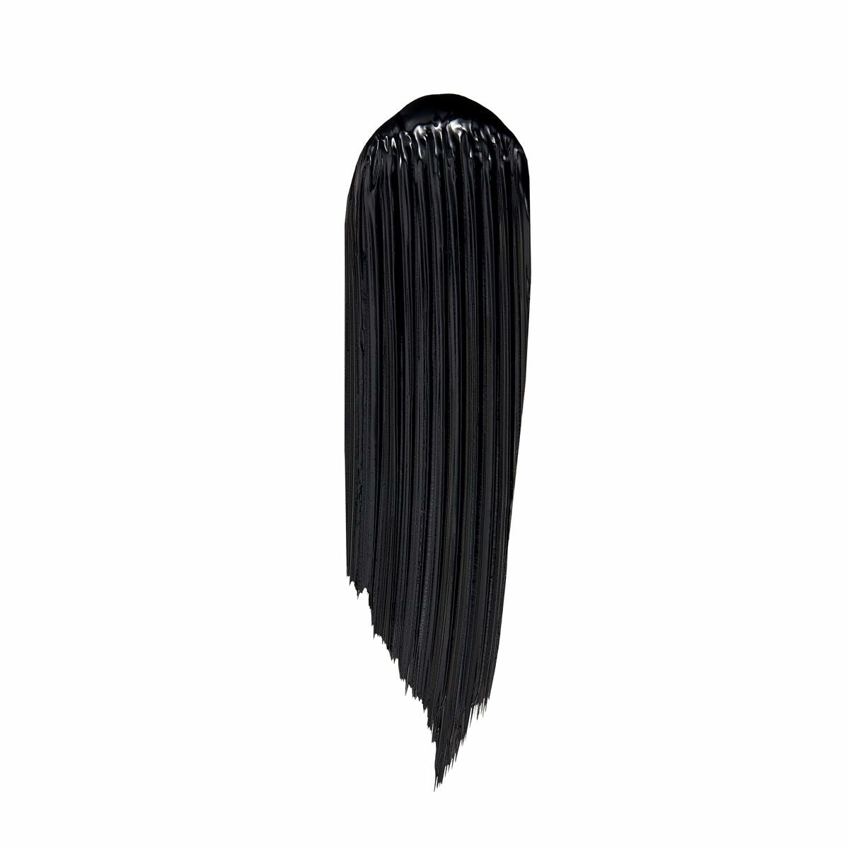 Black hair extension with long, sleek strands for stylish hair transformation.