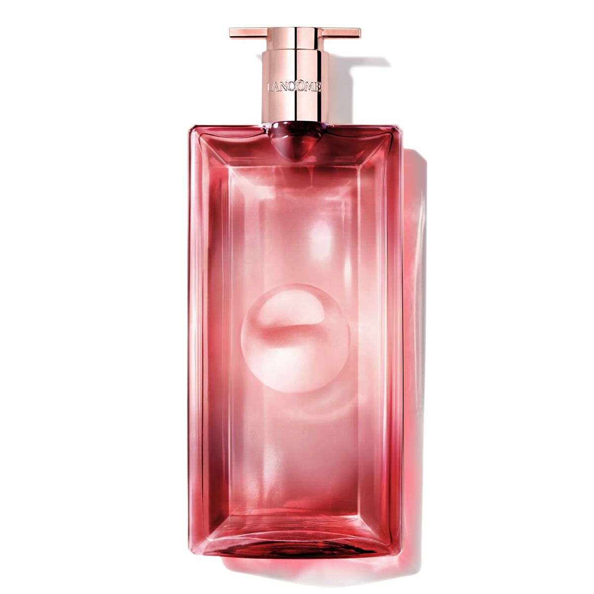 Flacon de Parfum Femme Lancôme IDÔLE EDP 50 ml, en verre rose élégant, parfum floral moderne.