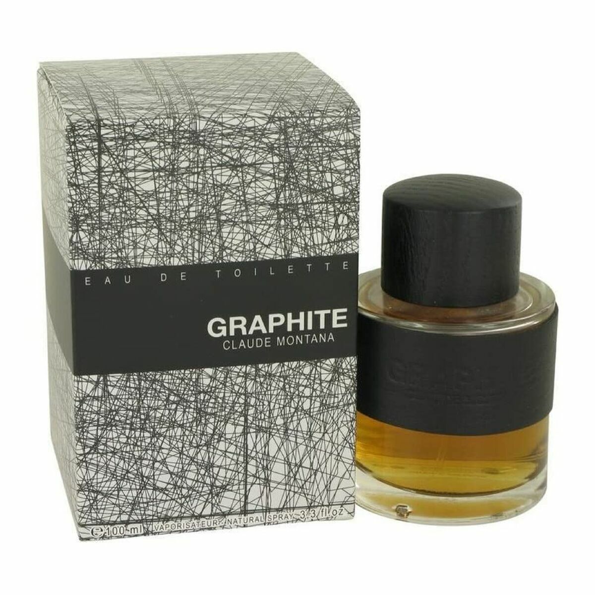 Parfum Homme Montana Graphite EDT bottle and box, a unisex fragrance embodying elegance and authenticity.
