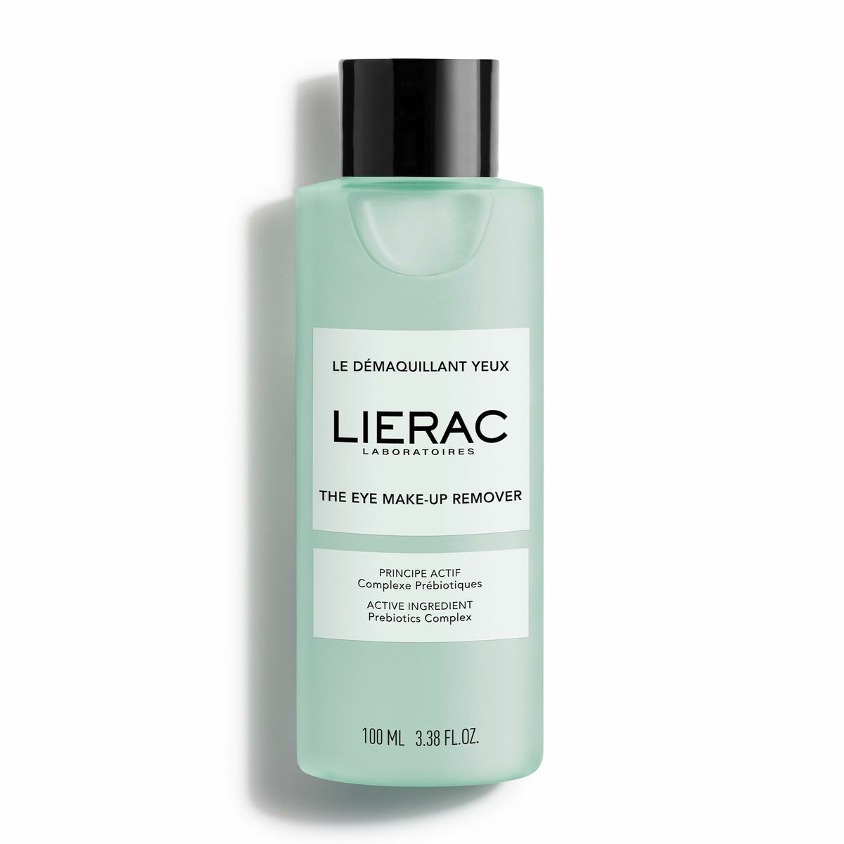 Démaquillant yeux Lierac, 100 ml, formule végan et naturelle pour un démaquillage doux et efficace.