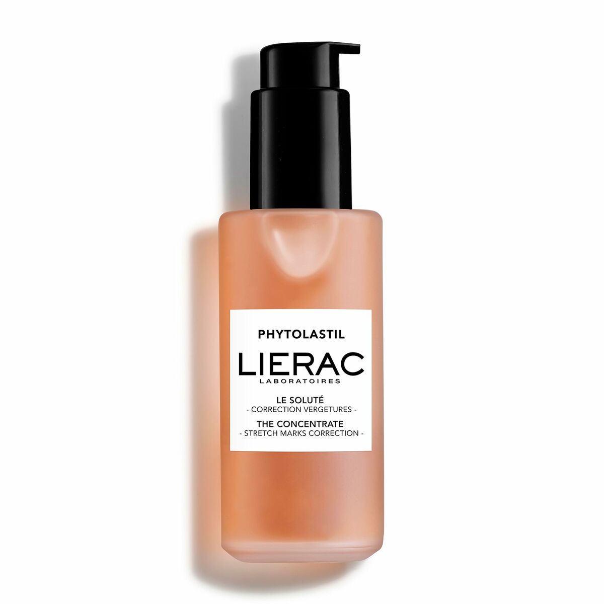 Sérum corporel Lierac PHYTOLASTIL Anti-vergetures en flacon avec doseur pour correction des vergetures.