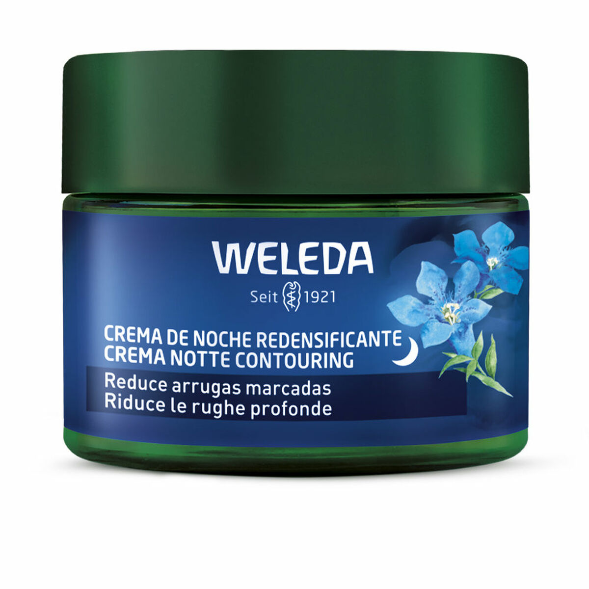 Crème de Nuit Anti-Rides Weleda Bleu Gentiane et Edelweiss 40 ml Redensifiante