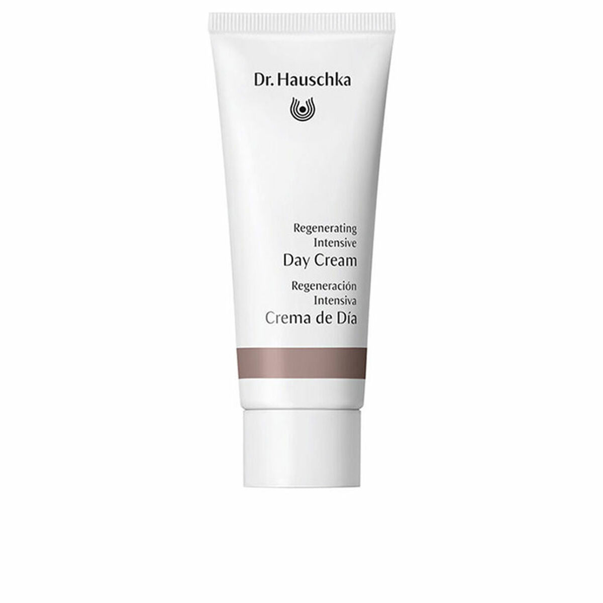Tube of Dr. Hauschka Regenerating Day Cream, 40 ml, suitable for all skin types, vegan and cruelty-free.
