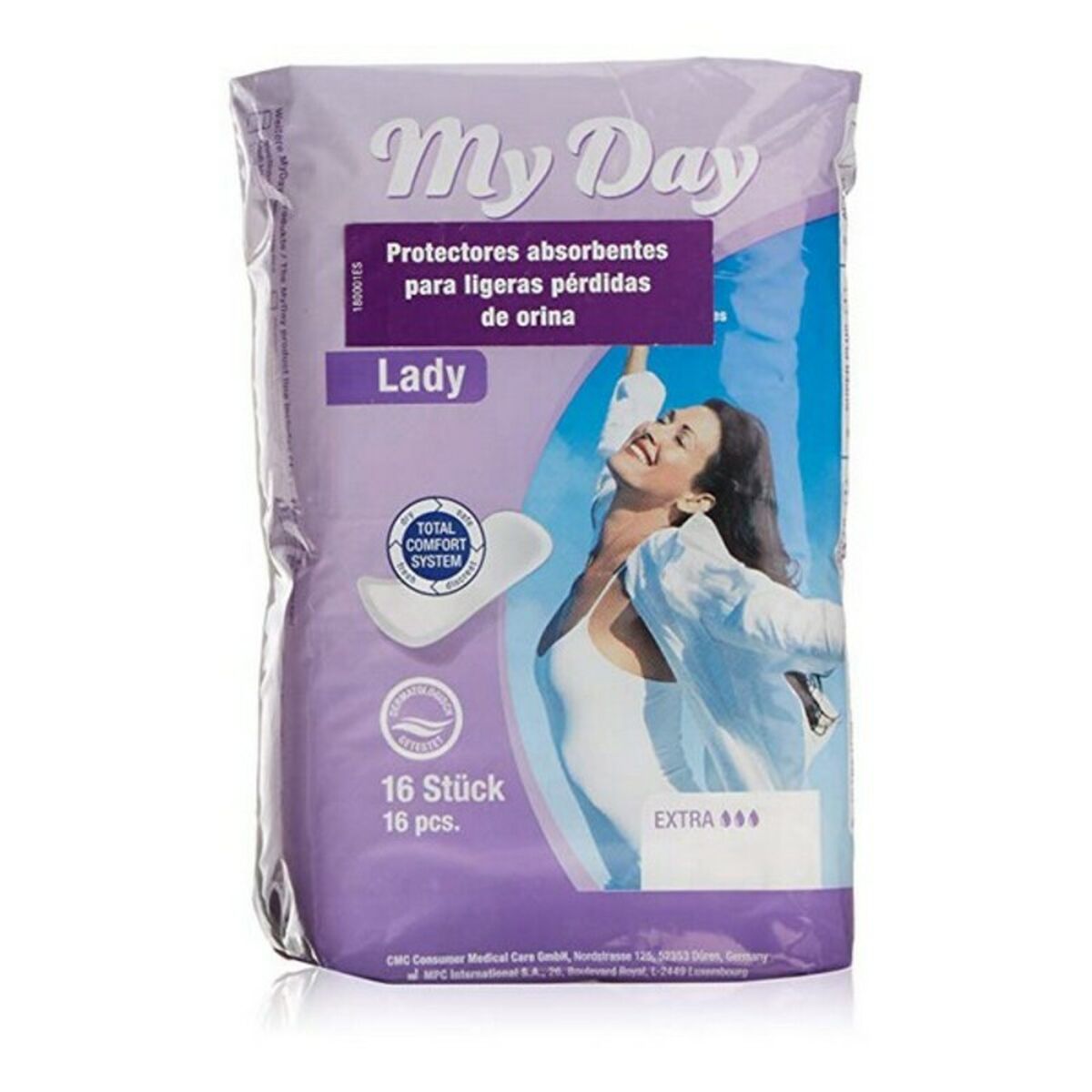 Serviette Hygiénique Incontinence Extra My Day My Day (16 uds) 16 Unités (Parapharmacie)