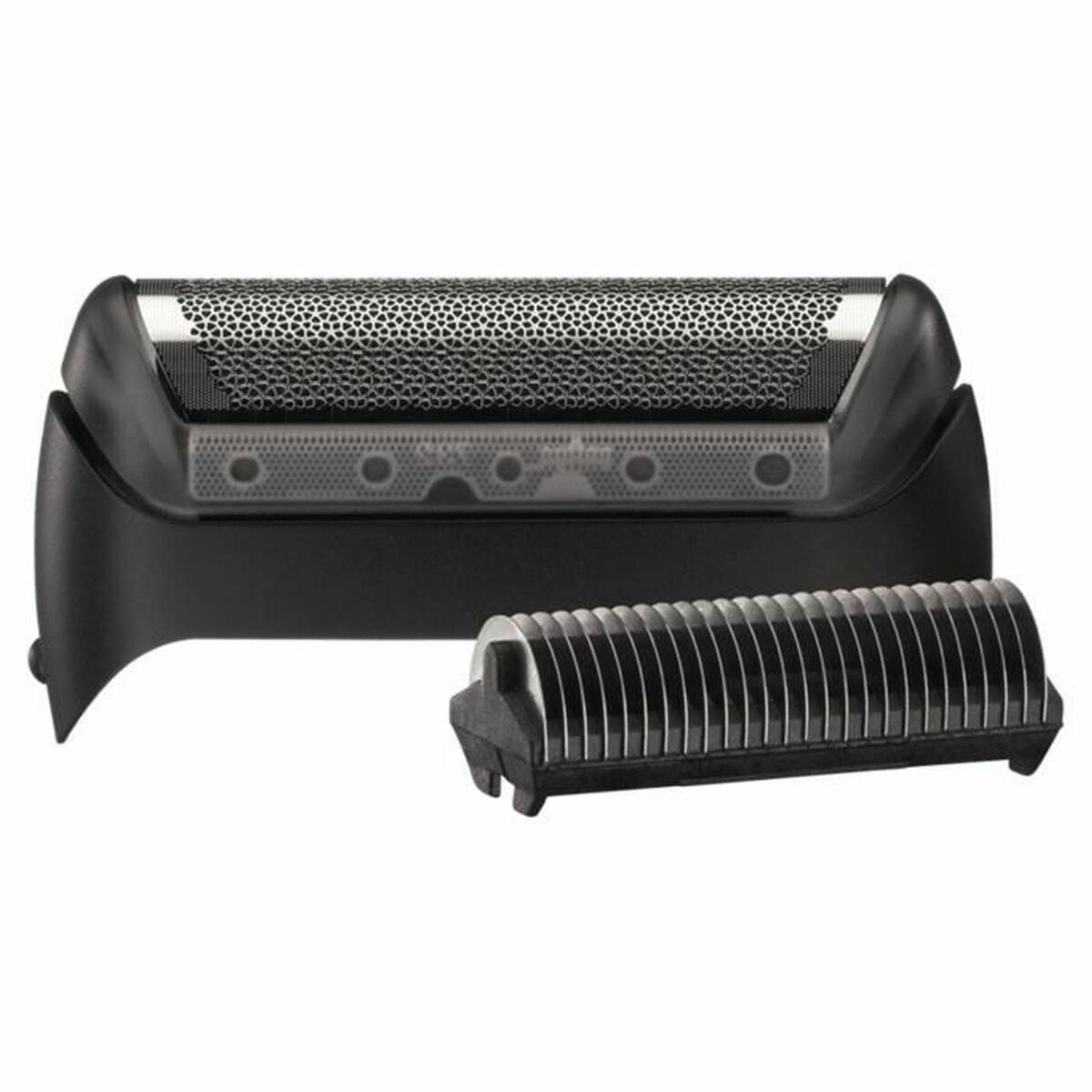 Pièces de rechange Braun 10B Series 1 190 en noir, incluant grille de rechange et lame pour rasage précis.