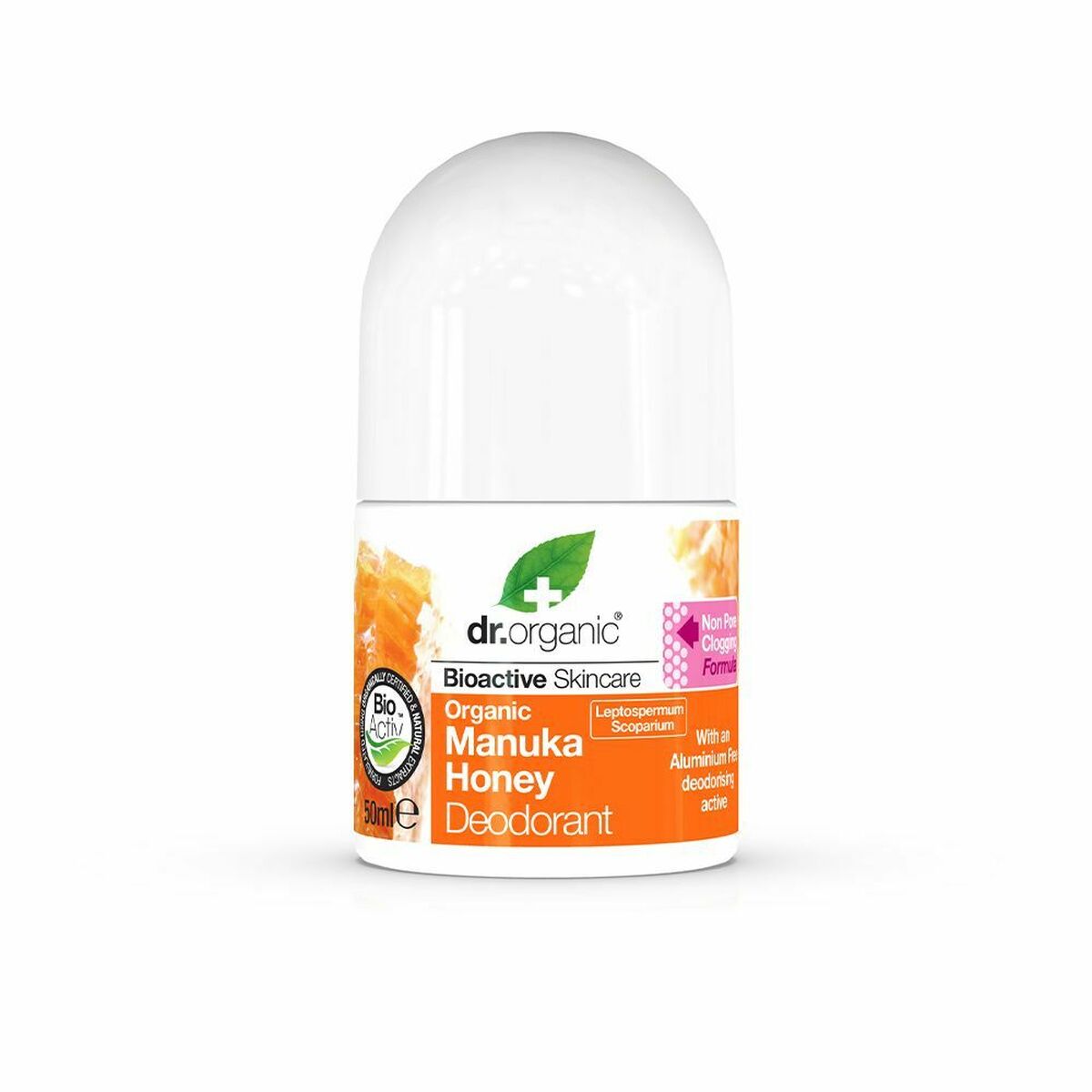 Déodorant Roll-On Dr.Organic Miel de Manuka (50 ml)
