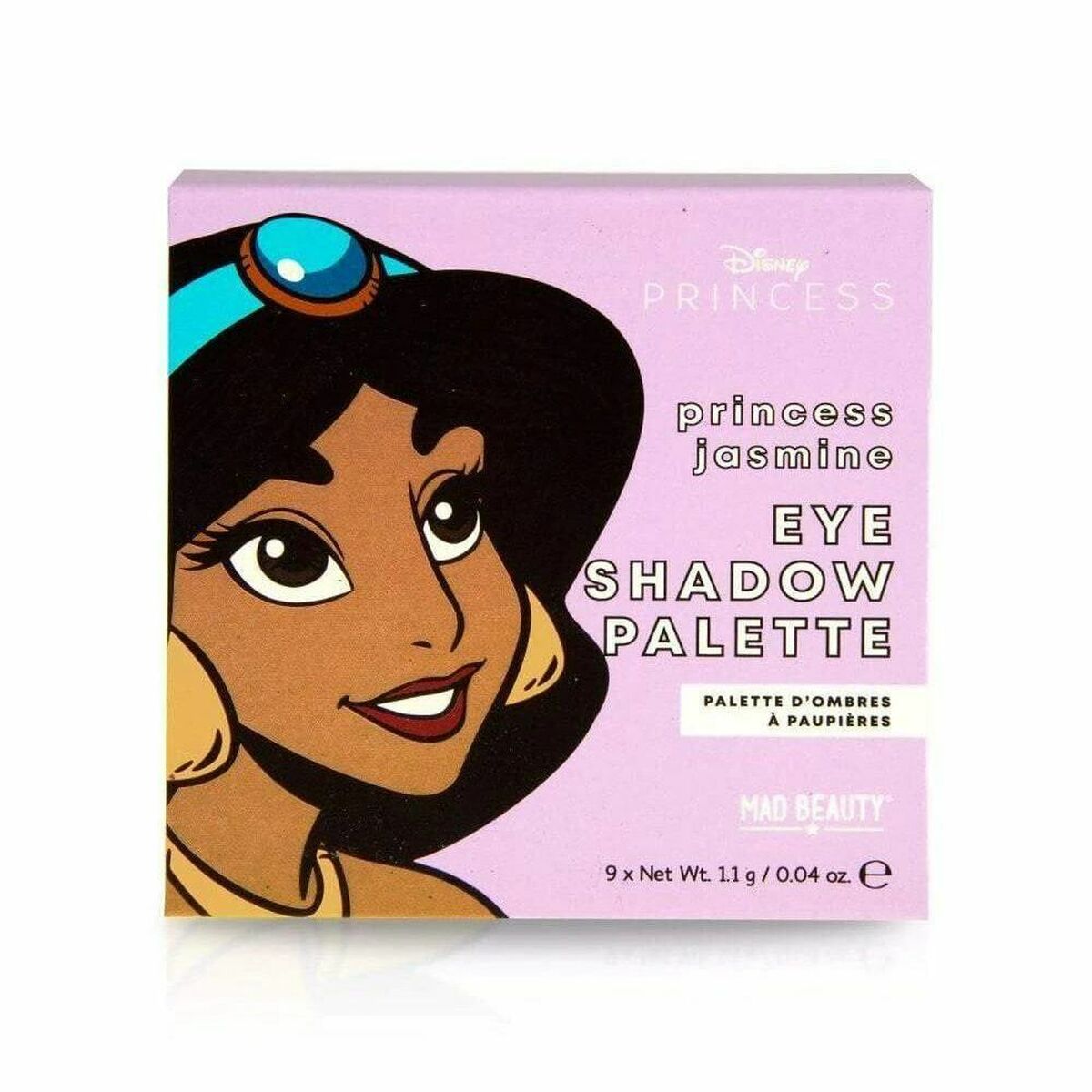 Palette de fards à paupières Mad Beauty Disney Princess Jasmine Mini (9 x 1,1 g)