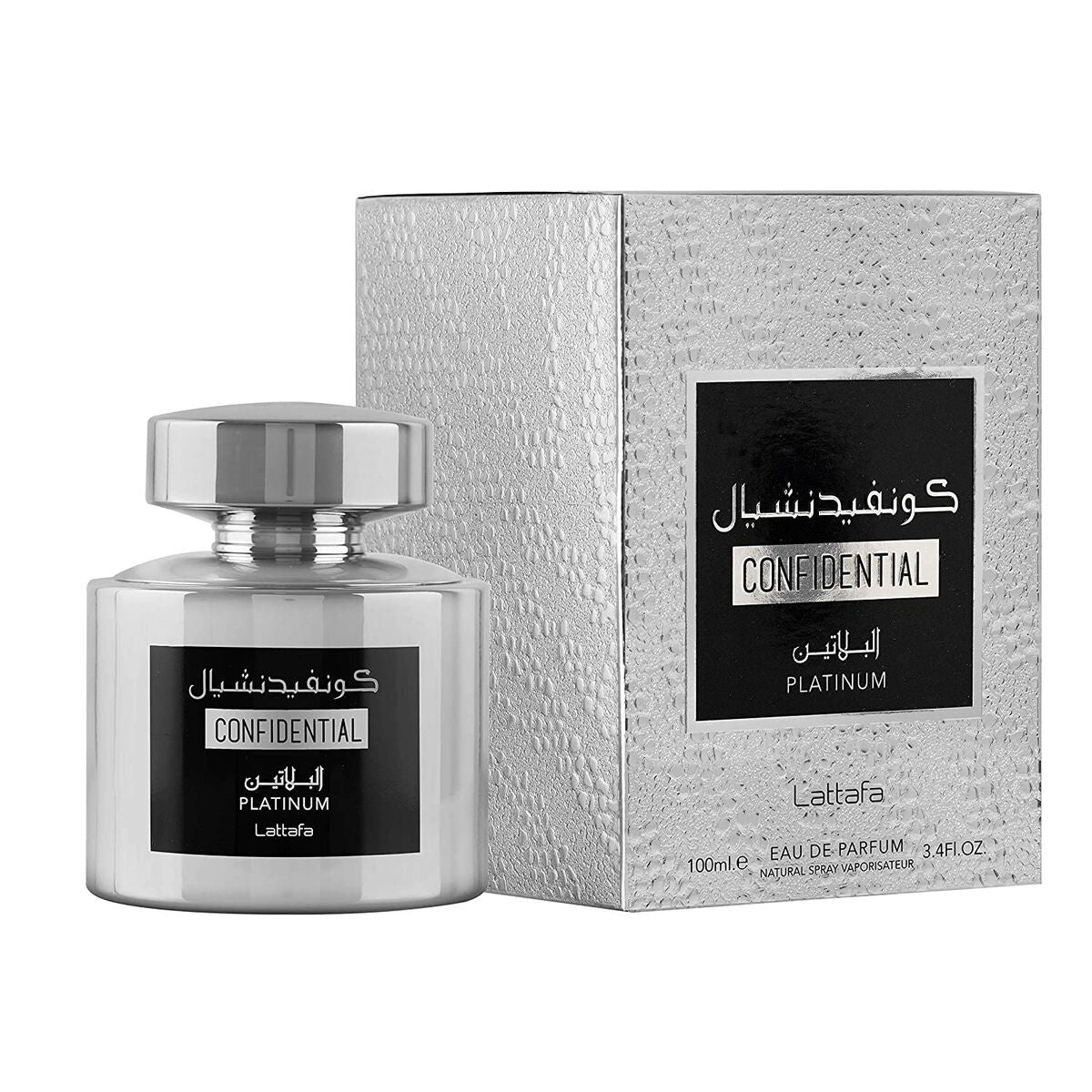 Parfum Homme EDP Lattafa Confidentiel Platine 100 ml