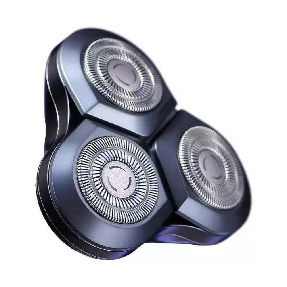 Lame de rasoir de remplacement pour le Xiaomi MI ELECTRIC SHAVER S700, design à trois têtes et couleur noire.