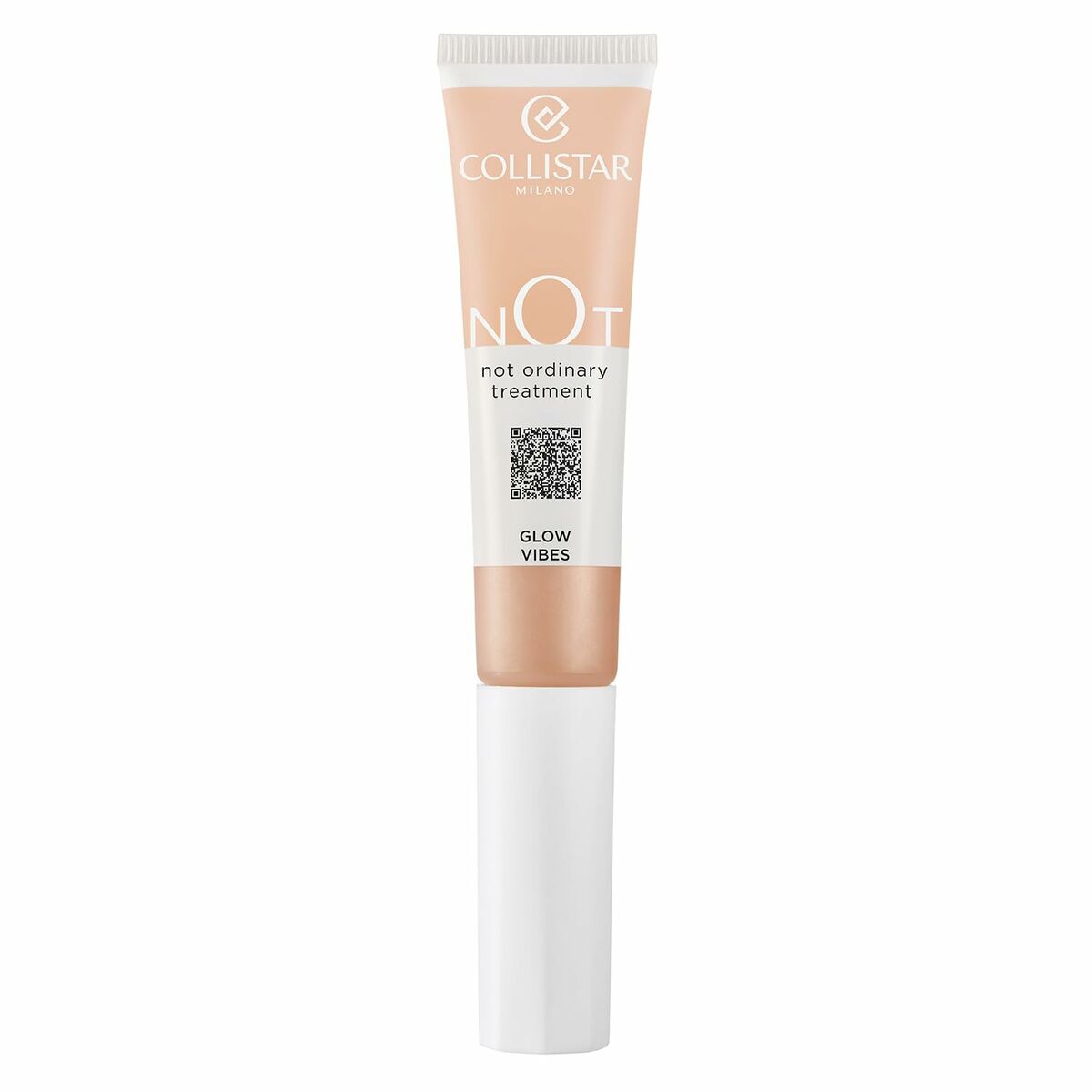 Collistar NOT treatment tube, vegan makeup product for enhancing beauty, glow vibes for all genders.