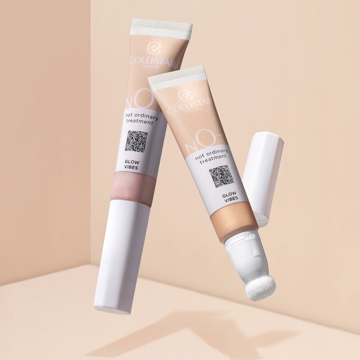 Set de Maquillage Collistar NOT avec deux treatments; Glow Vibes pour un teint éclatant et naturel.