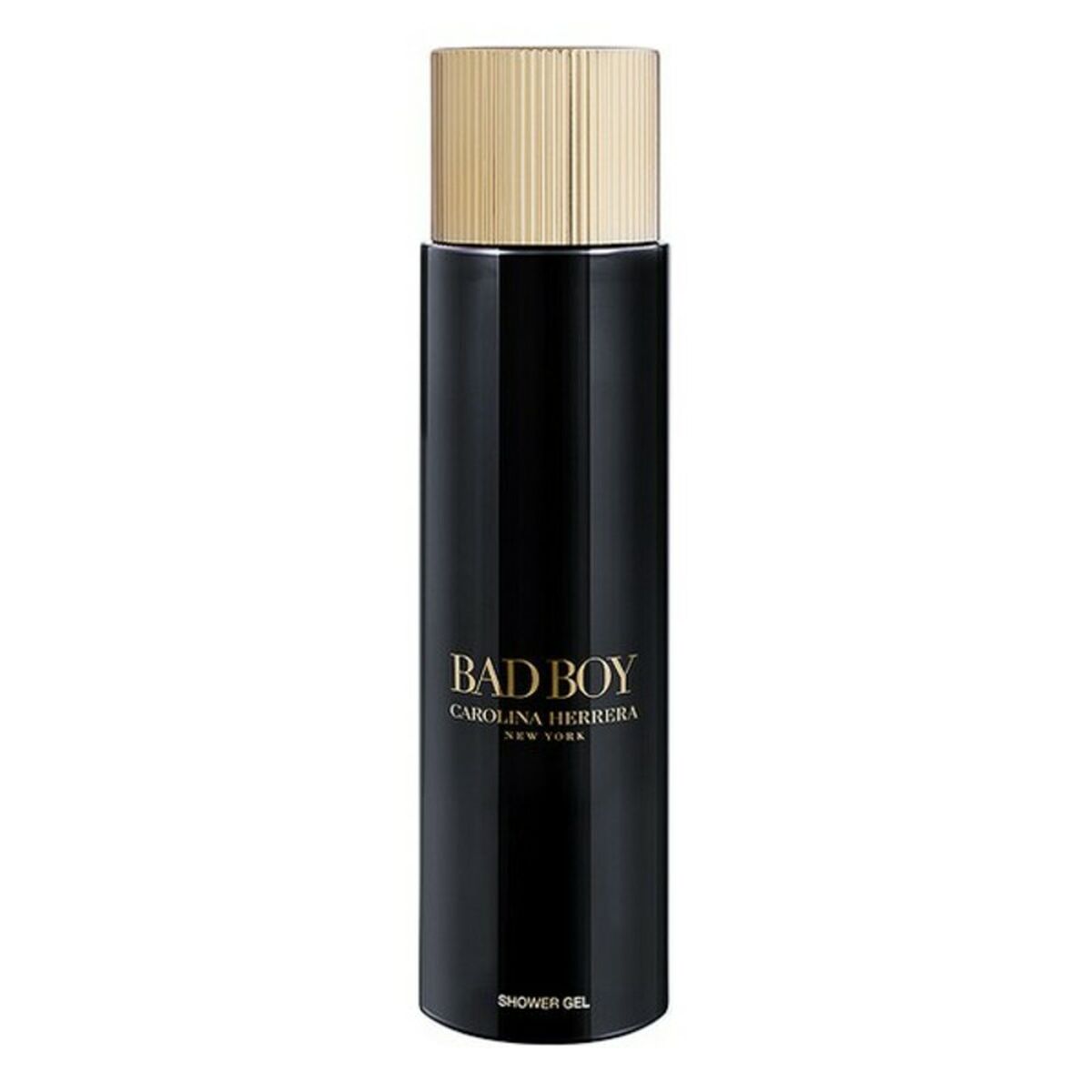 Gel de douche Bad Boy Carolina Herrera 200 ml pour homme, soin du corps, texture gel, produit d'hygiène personnel.