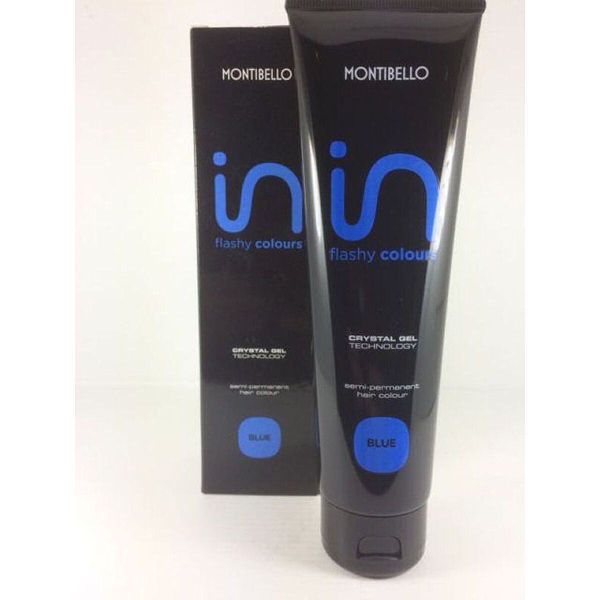 Coloration semi-permanente Montibello In Flashy Colour Bleu 150 ml pour un look audacieux.