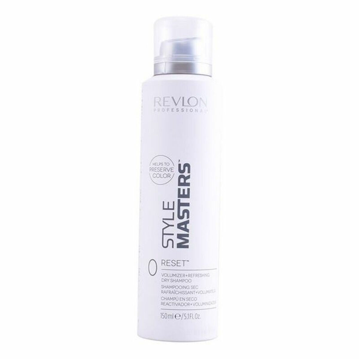 Revlon Style Masters Reset Dry Shampoo 150 ml for all hair types, adds volume and refreshes hair.