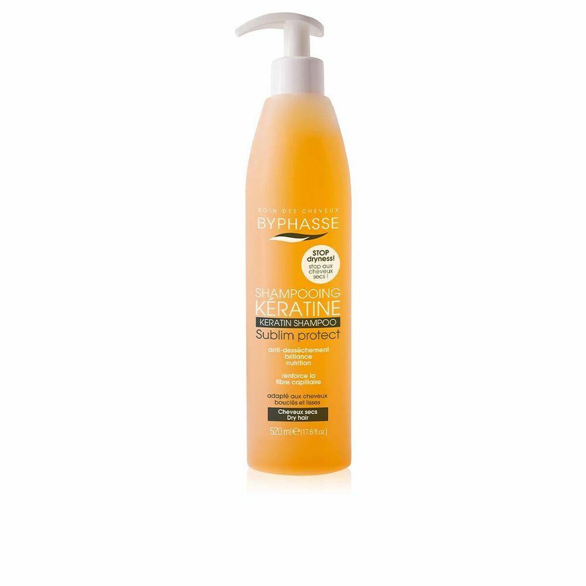 Shampoing Dermo-protecteur Byphasse 1000052029 Kératine Anti-dessèchement 250 ml