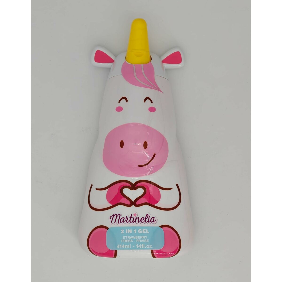 Bandes de nettoyage pores Martinelia LITTLE UNICORN en flacon 2 en 1, gel nettoyant pour une hygiène personnelle.