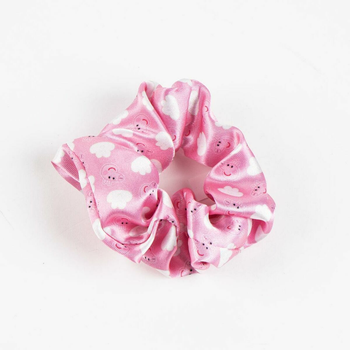 Accessoire pour les cheveux Peppa Pig rose avec motifs nuage, parfait pour les enfants de plus de 3 ans.