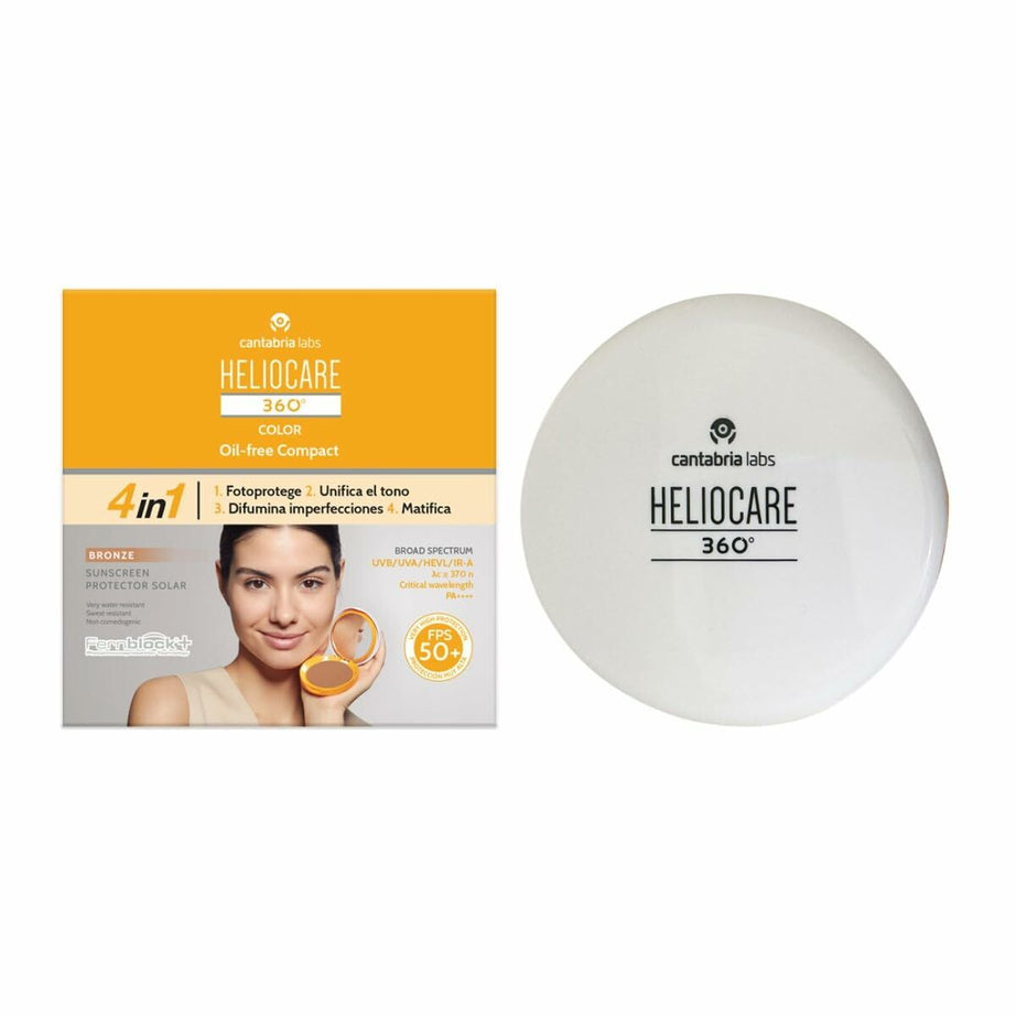 Sun Protection with Colour Heliocare 360 Compact Oil-Free Bronze SPF 50+ 10 g