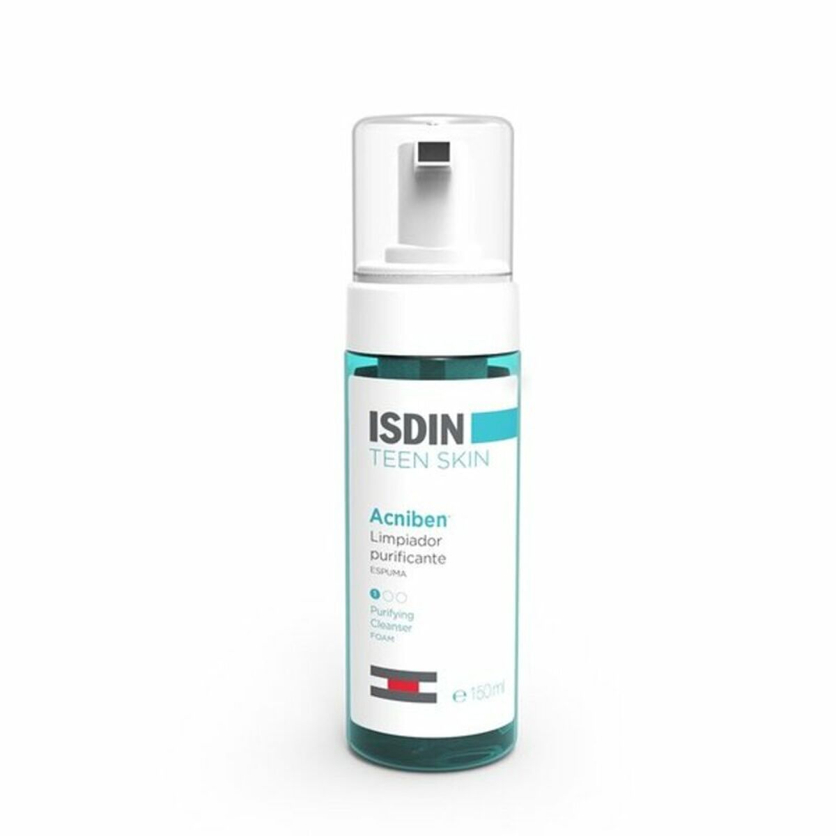 Mousse nettoyante Isdin Acniben Exfoliant Purifiant 150 ml pour un nettoyage purifiant et exfoliant.