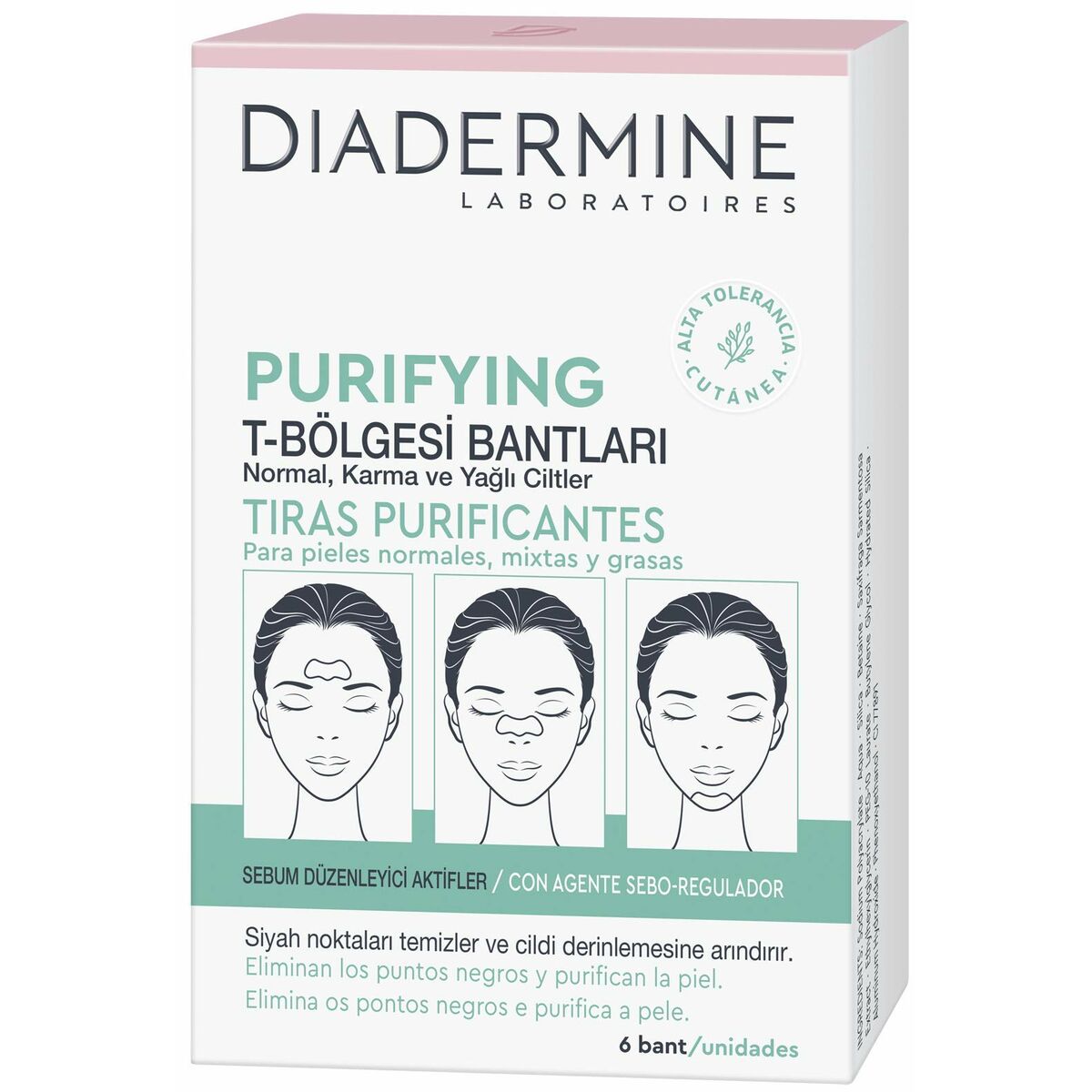 Traitement de la peau contre l'acné Diadermine Tiras Purificantes