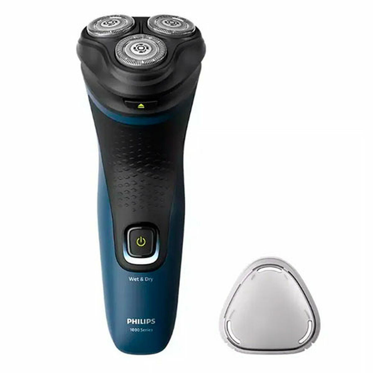 Épilateur Philips 1800 Series Wet & Dry avec têtes de rasage rotatives, conçu pour un rasage efficace et confortable.