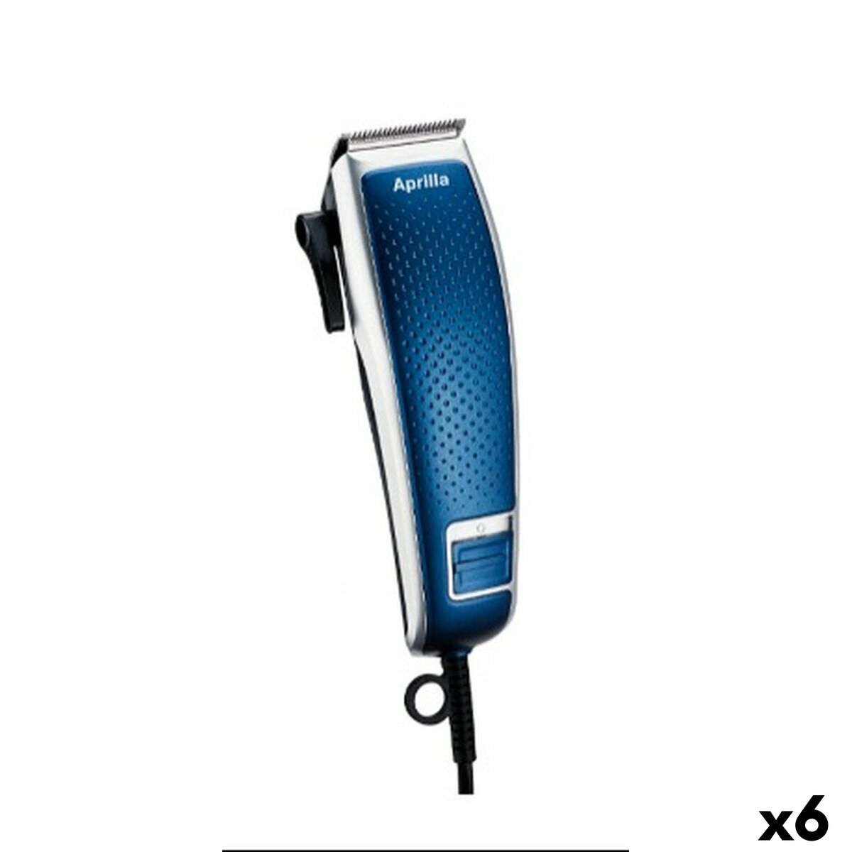 Tondeuse électrique Aprilla en bleu, 6 unités, avec câble, 7W, prise EU.